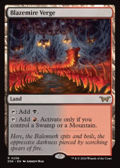 Blazemire Verge Duskmourn- House of Horror